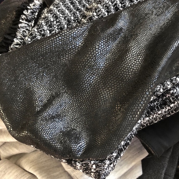 St John Open Front Knit Blazer Tweed Jacket - Picture 7 of 7